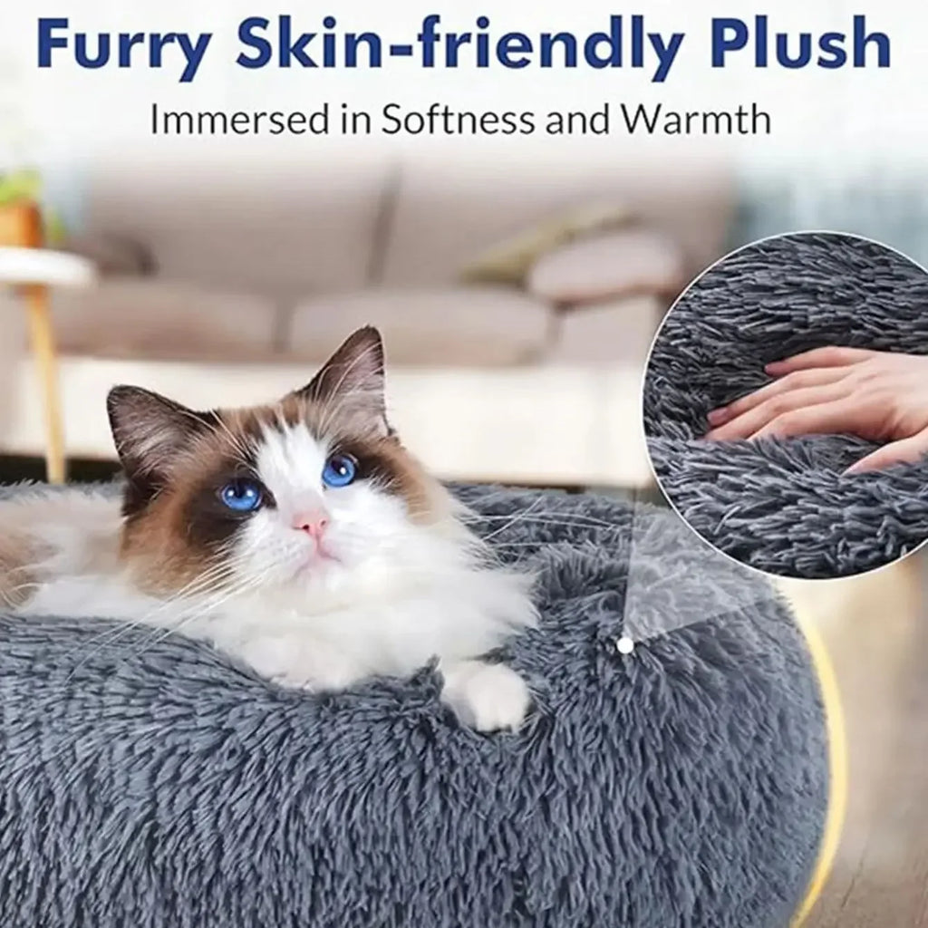 Round Pet Bed- (Dog Bed\ Cat Bed)- 6 Sizes