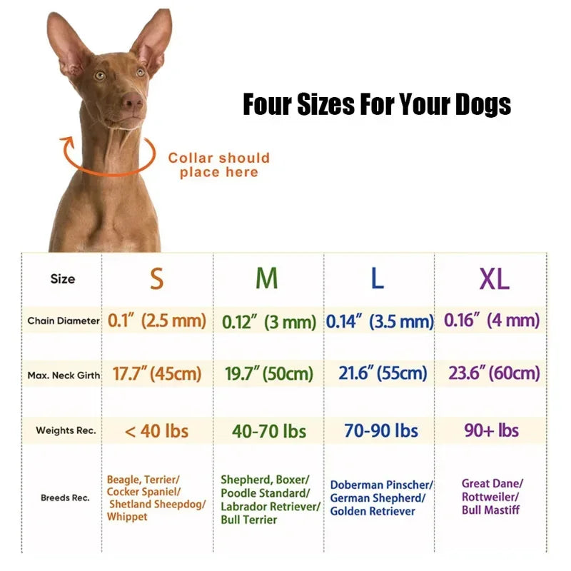 Dog Training Prong Collar Quick Release